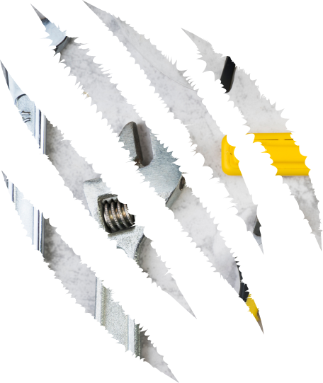 Tools with a claw mark overlay.